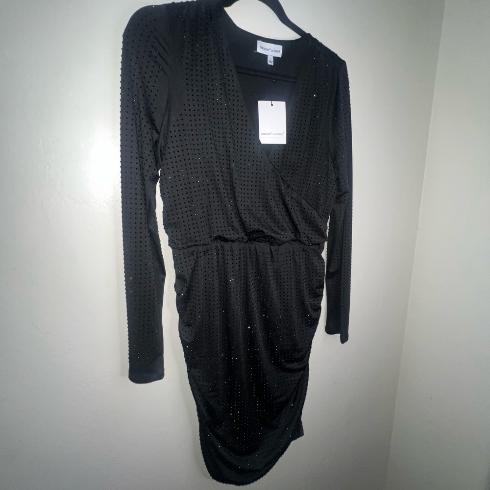 Gibson Latimer Black Long Sleeve‎ Dress small